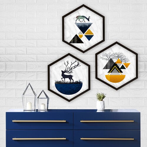 Wallity uramljena slika 6GEN17172, 35x35 cm, 3 dela Cene