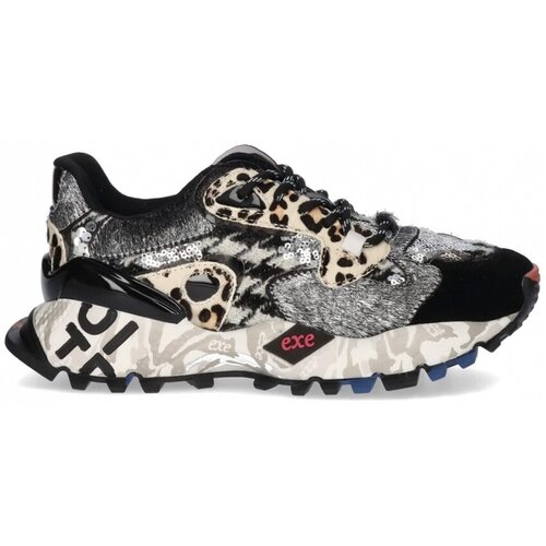 Exé Shoes Modne superge EXÉ Sneakers 134-10P - Black/Pewter Večbarvna Cene