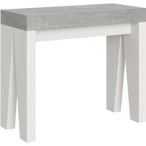 Ityhome 90 x 77 konzolna miza bela/siva, (20847640) Cene