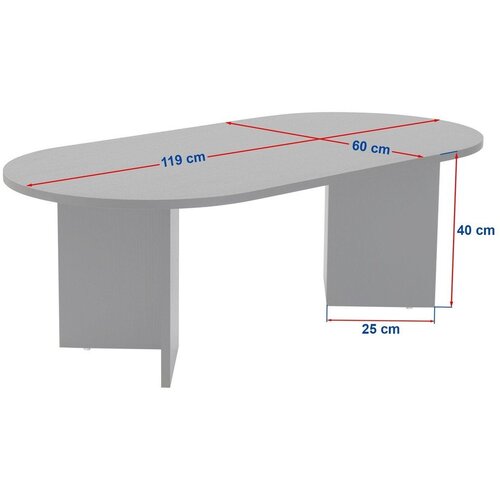 Kalune Design Bež stolić za kavu u polusjajnom dekoru 60x119 cm Sable &amp;ndash; Slike
