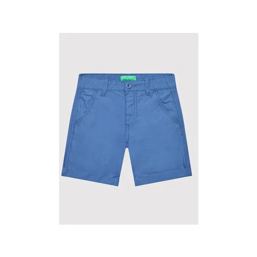 United Colors Of Benetton Kratke hlače iz tkanine 4AC759270 Modra Regular Fit