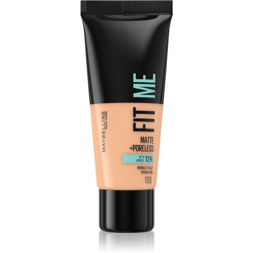 Maybelline Fit Me! Matte+Poreless matirajoči tekoči puder za normalno in mastno kožo odtenek 120 Classic Ivory 30 ml Slike