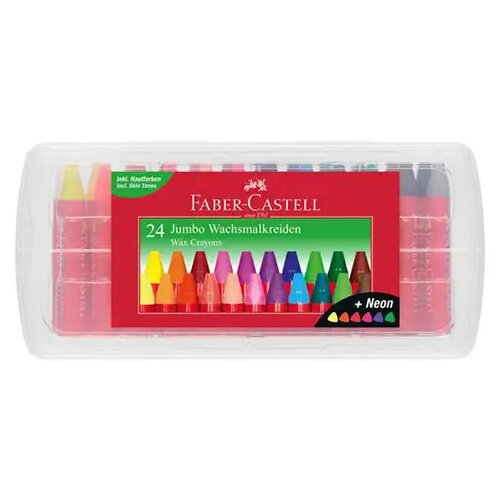 Faber-Castell Faber-Castell: 24-delni komplet trikotnih Jumbo vo&scaron;čenk Cene