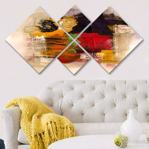 Wallity slika 4MDF57105609, 60x115 cm, 4 dijela Cijene
