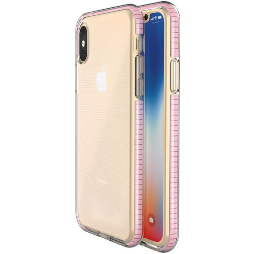 IZMAEL.eu Ovitek Spring clear TPU za Apple iPhone XS/iPhone X - Svetlo roza Cene