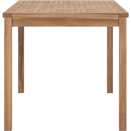  Vrtni blagovaonski set od 7 dijelova 140 x 80 cm masivno tikovino drvo Slike