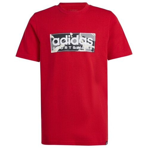 Adidas Majice s kratkimi rokavi Camo Lin T Rdeča Cene