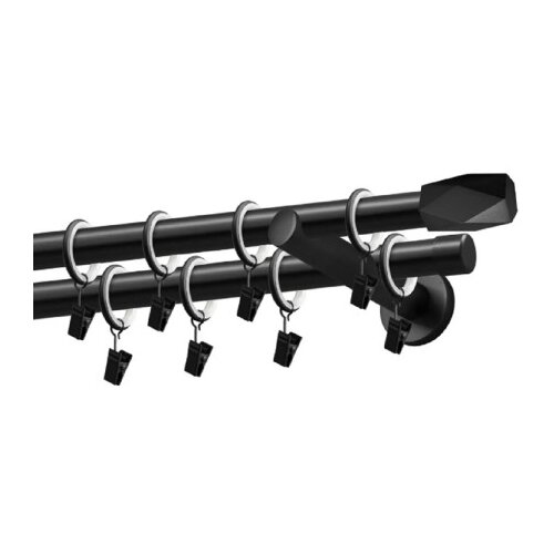 Master garnišla dupla 120-210cm AG11279 mat crna Cijene