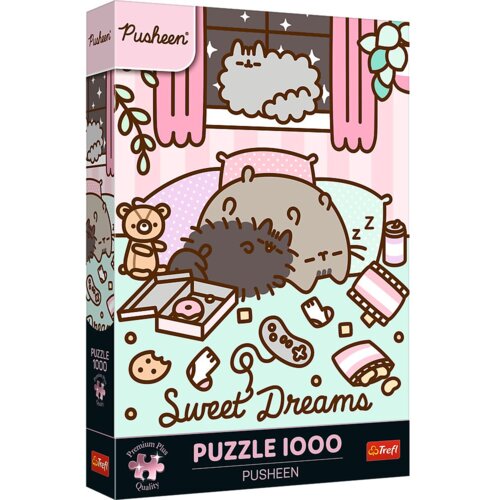 Trefl Pusheen slatki snovi 1000-dijelna Premium plus kvaliteta slagalica - Cene
