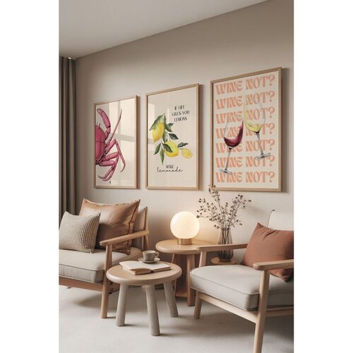 WALLXPERT Ç-300855 - 3040 set dekorativnih slika u više boja (3 komada) Cene
