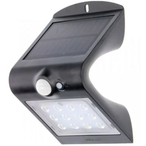 solarna vanjska zidna LED svjetiljka (1,5 W, IP65, Plastika, Trajanje osvjetljenja: 8 h)