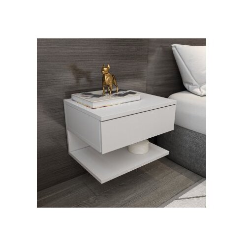 Hanah home Noćni stočić Vivid, 45x31,4x36,8 cm, Bijeli Cijene