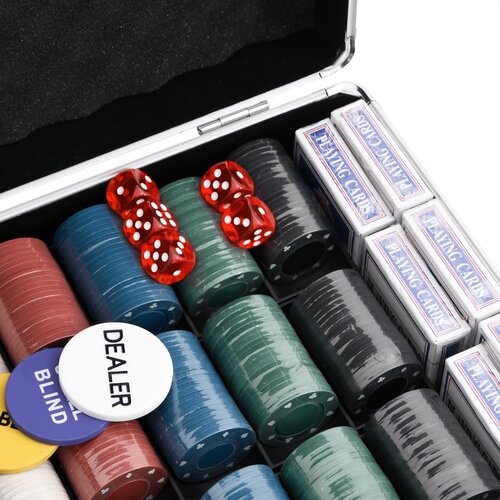  Set žetona za poker 600 kom 4 g Slike