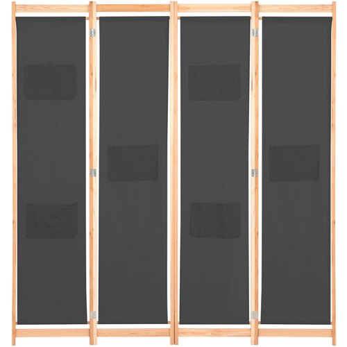 Maison Chic Paravan - Sobne pregrade 4-delni 160x170x4 cm sivo blago, (22111742) Cene