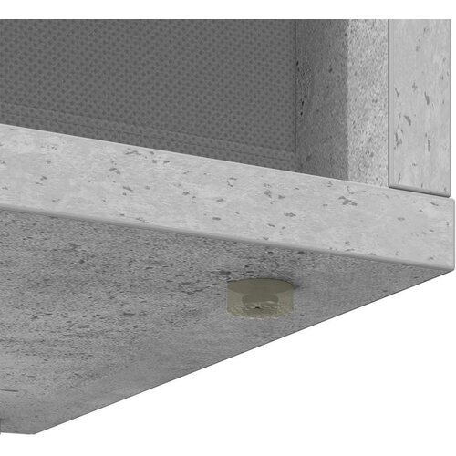  Nizak ormarić s ladicama Betonski sivi 87 x 27 5 x 43 cm Slike
