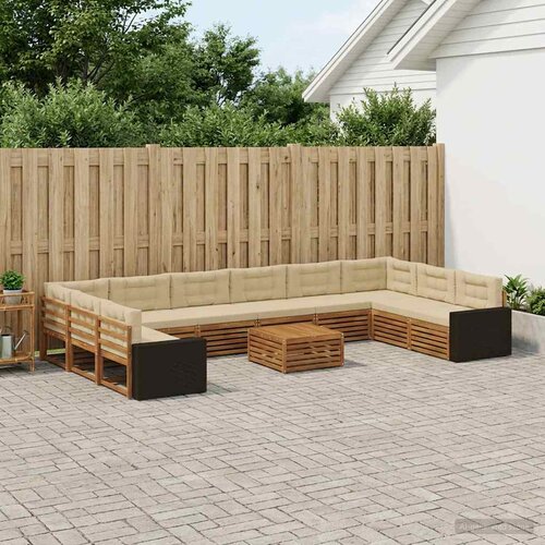  Setovi sofa 11 kom. Čvrsto drvo akacije Cijene