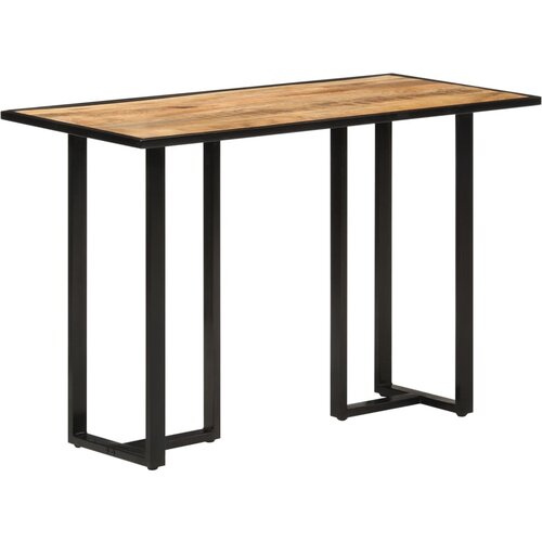  The Living Store Jedilna miza 110x55x75,5 cm trden mangov les - Jedilna Miza, (21445154) Slike