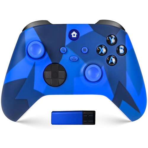  joypad wifi kontroler za xbox one, xbox x series, pc windows, ps 3 mermerno plava Slike