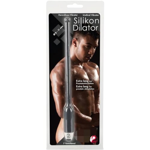 Igrače You2Toys You2Toys - DILATOR - dolg silikonski vibrator za sečnico - črn (8-11mm) Cene