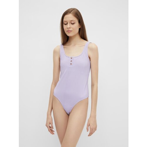 Pieces Light Purple Bodys with Buttons Nancy - Women Slike