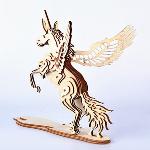  3d drvena slagalica - JEDNOROG Slike