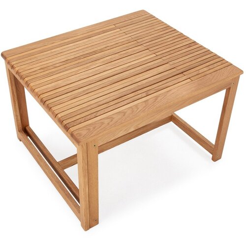 MOME Klubska mizica iz masivnega hrasta v naravni barvi 60x70 cm Unai &amp;ndash; Slike