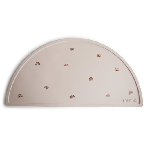 Mushie ostali pripomočki za hranjenje silikonska podloga rainbows Slike