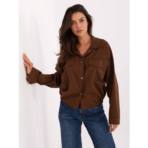RUE PARIS Shirt-IT-KS-FL9273.86-brown Slike
