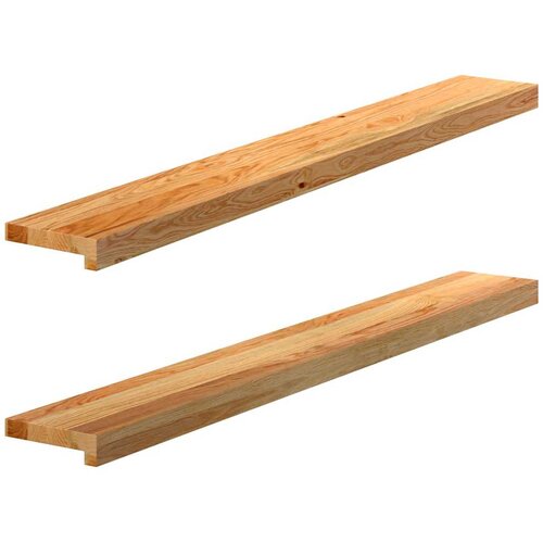 Prozorske klupice 2 kom svijetlosmeđe 120x15x2 cm masivne hrast Cene