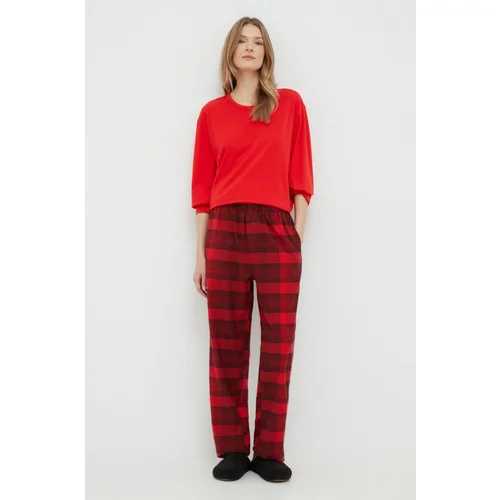 Calvin Klein Underwear Pižama ženska, rdeča barva