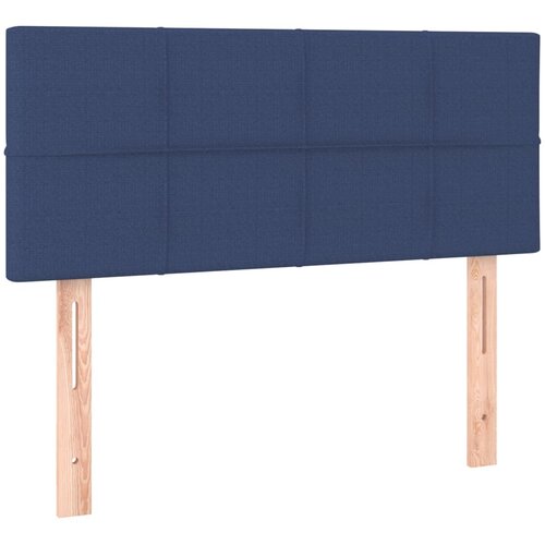 box spring s madracem LED plavi 100x200 cm od tkanine Slike