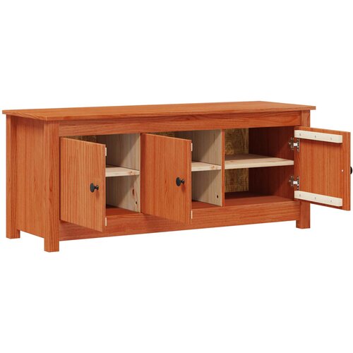  Ormar za cipele Vosak Smeđa 110 x 38 x 45,5 cm Masivna borovina Slike