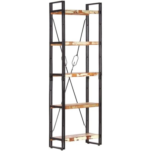 VidaXL Knjižna omara 5-nadstropna 60x30x180 cm trden predelan les Slike