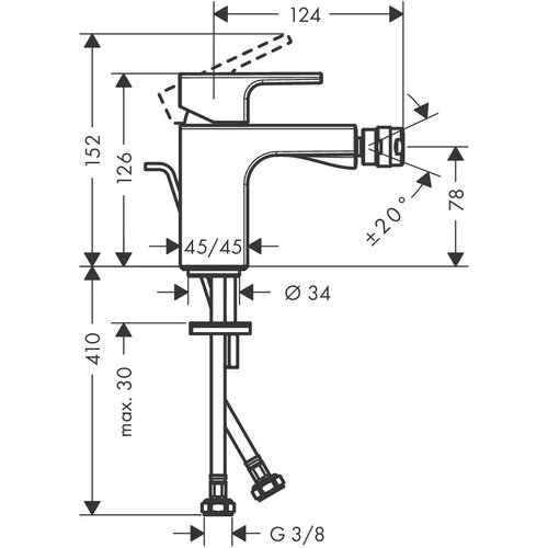 Hansgrohe 71219000 Vernis Shape armatura za bide Cene