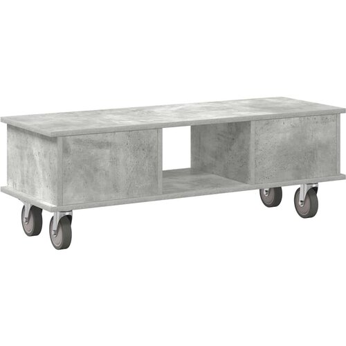  stalak Betonski sivi 100 x 35 x 35 cm Konstruirano drvo Slike