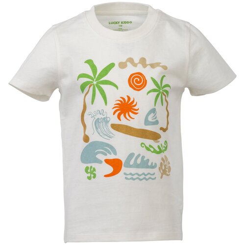 Lucky Kiddo majica KR LK-KBT SS 1_25 F bela 104 Cene