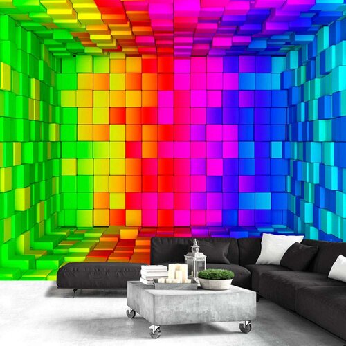  Tapeta - Rainbow Cube 150x105 Cijene