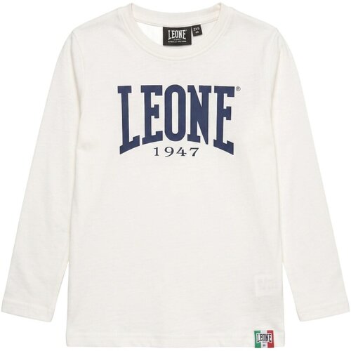 Leone 1947 Majice z dolgimi rokavi Boy Long Sleeves Big Logo Bela Cene