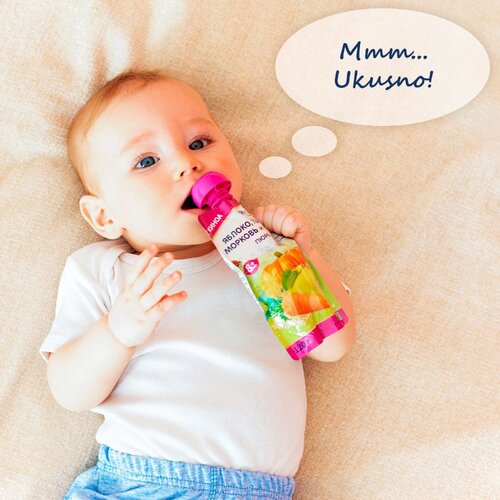 Kids&amp;amp;Sweets Fleur Alpine organski pire sa jabukom, &amp;scaron;argarepom, bundevom i kinoom 8+, 120 g Slike