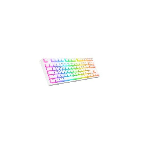  Tastatura gaming RAMPAGE KB-R136 GHOST Mechanical White Type-C red switch US Layout RGB pudding keycaps, 36816 Cijene