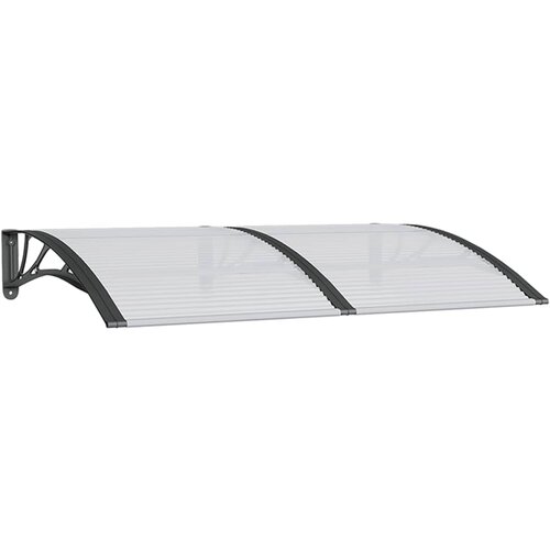 vidaXL Nadstrešek za vrata črn 150x100 cm polikarbonat, (20601022) Cene