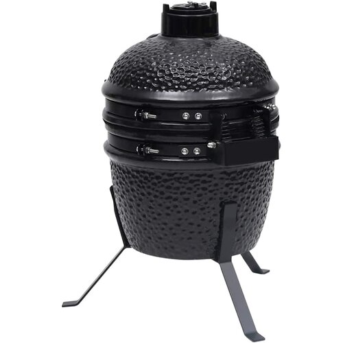  2-u-1 ro&amp;scaron;tilj s pu&amp;scaron;nicom Kamado keramički 56 cm crni Slike