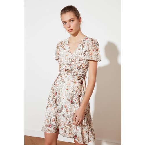 Trendyol Multi Color Belted Woven Dress Slike