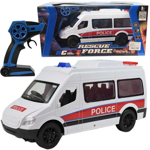 Magic Toys RC daljinsko vodeni beli policijski minibus s svetl. učinki 2,4GHz merilo 1/12 30 cm Cene