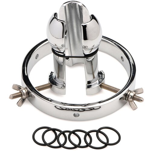Master Series Forced Spread Stainless Steel Anal Explorer Silver Cene