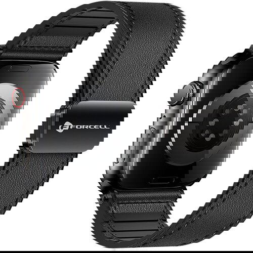 Forcell F-DESIGN FA21 narukvica od ekolo&amp;scaron;ke kože za APPLE Watch 38/40/41 mm crna Slike