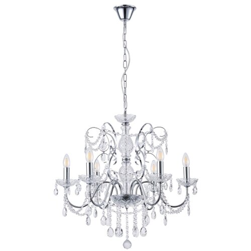  Luster na lancu KRISTALLO 6xE14/15W/230V Slike