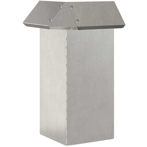  Ograda protiv puževa 4 kom. 13,5 x 13,5 x 25 cm Pocinčani čelik Slike