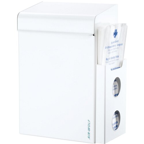 Air Wolf Posoda za higienske odpadke s podajalnikom vrečk, prostornina 8 l, ŠxVxG 220 x 342 x 153 mm, belo nerjavno jeklo Cene