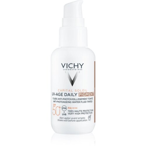 Vichy Capital Soleil Daily SPF50+ za&amp;scaron;čitni tonirani fluid za obraz SPF 50+ odtenek Medium 40 ml Slike